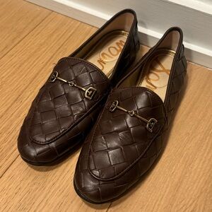 Sam Edelman Loraine Woven Brown Woven Loafers